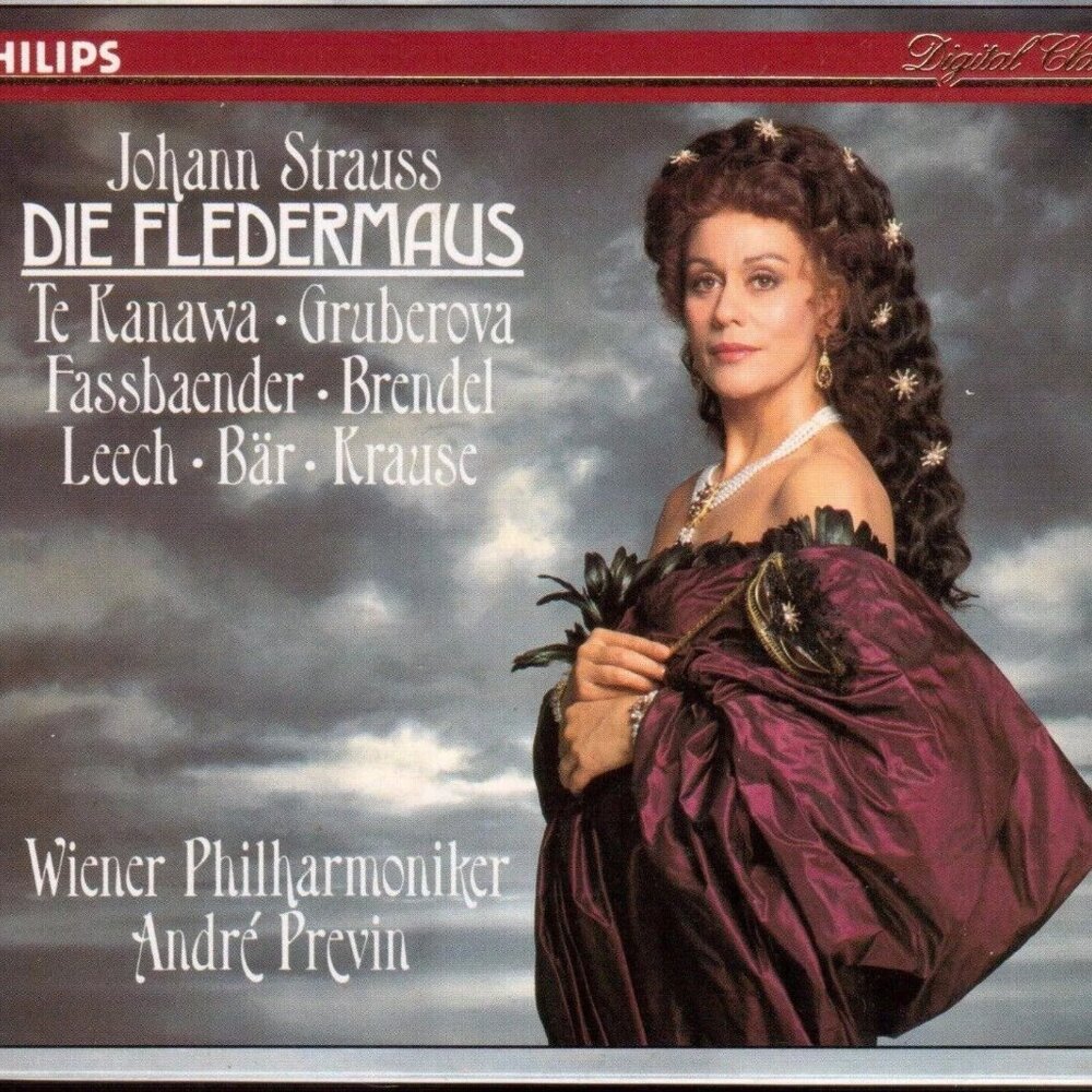 Johann Strauss: Die Fledermaus (CD, 2 Discs set, Philips classical -  w/book